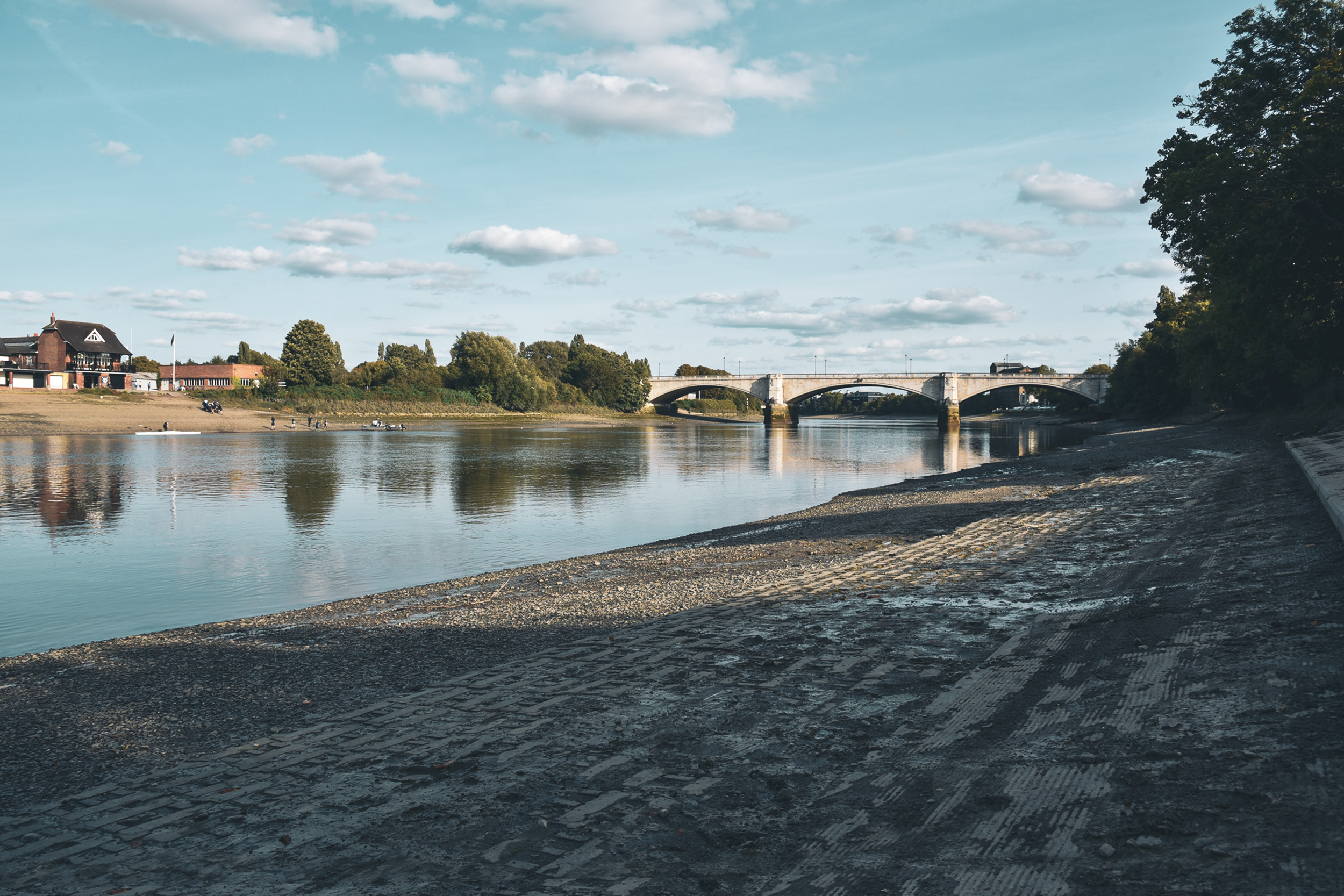 The river Thames at Chiswick bridge